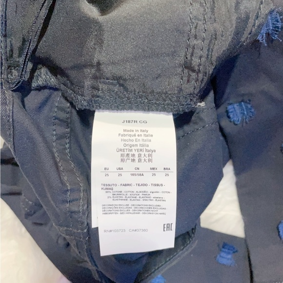 EMPORIO ARMANI Navy Blue Jean Pants Size 25 - Picture 8 of 8
